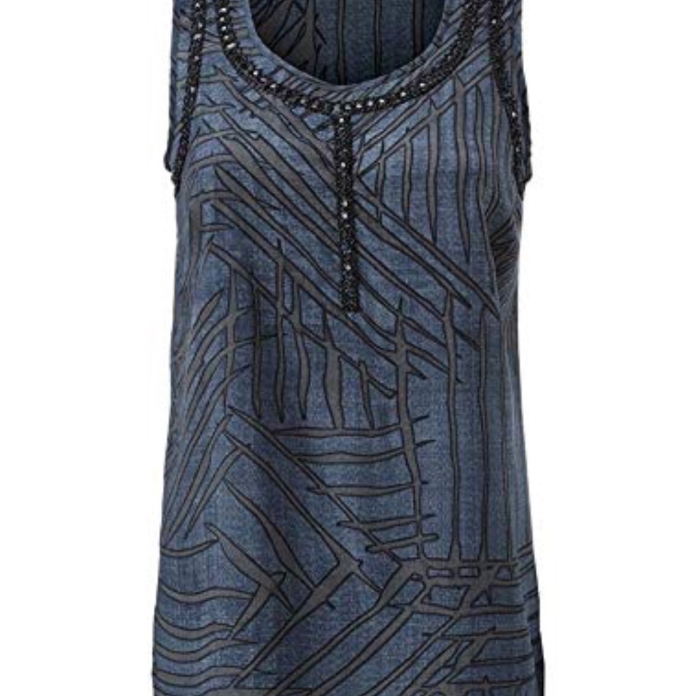 CAbi beaded tank top M